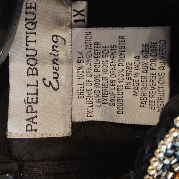 Papell Boutique Evening 1X top - Picture 2 of 7